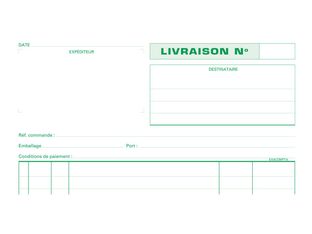 Exacompta - Manifold Carnet de livraisons - 50 dupli - A4