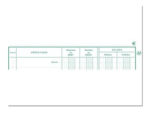 Exacompta - Carnet de Position de compte - 16 x 19,5 cm - 40 pages