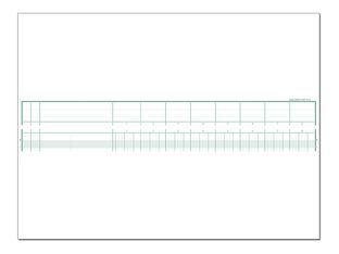 Exacompta - Piqûre tête paresseuse - 8 colonnes par page - 27 x 32 cm