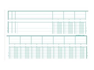 Exacompta - Piqûre tête paresseuse - 10 colonnes sur 2 pages - A4