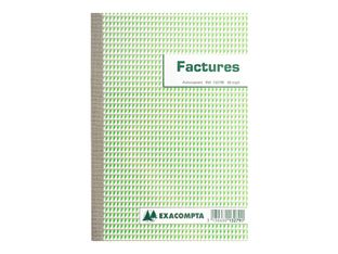Exacompta - Manifold Carnet de factures - 50 tripli - 21 x 15 cm