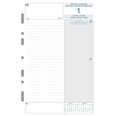 Exacompta Exatime 21 - Recharge pour organiseur - 1 jour par page - 14,2 x 21 cm
