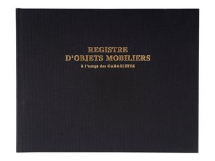 Exacompta - Registre des objets mobiliers pour les garages - 32 x 24 cm