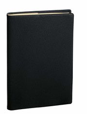 Quo Vadis - Agenda avec répertoire - Président Prestige - Semainier Planning - Français - Impala - Noir - 14 mois de décembre à janvier - 21x27 cm