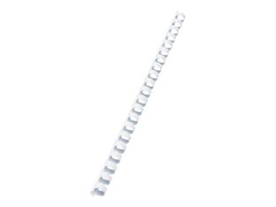 GBC CombBind - 100 anneaux de reliure en plastique - 12 mm - jusqu'à 95 feuilles - blanc