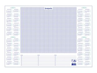 Brepols Deskmate - calendrier - 2021-2024 - 40 feuilles - 500 x 350 mm