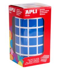 Rollo Gomets cuadrados 15mm Azul