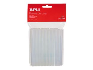 APLI kids - 25 bâtons de colle pour pistolet à colle - transparent