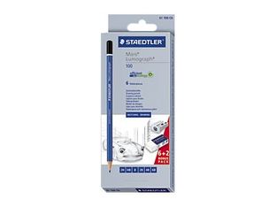 STAEDTLER Mars Lumograph - Crayon - 2B, 2H, 4B, 6B, B, HB - 2 mm