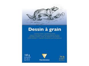 Clairefontaine - Bloc dessins - 24 x 32 cm - 20 feuilles - 160 gr
