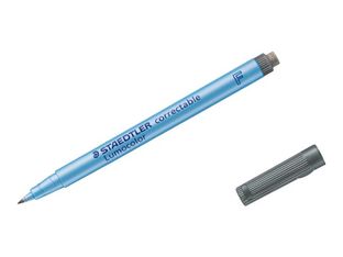 STAEDTLER Lumocolor correctable - Marqueur - non permanent - pour transparents OHP, tableau blanc, film - noir - 1 mm - moyen - avec gomme