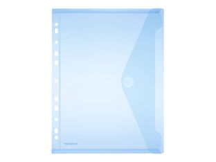 FolderSys - valisette - A4 - pour 20 feuilles - bleu, transparent