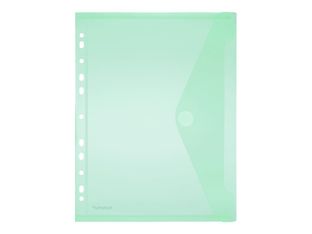 FolderSys - valisette - A4 - pour 20 feuilles - vert, transparent