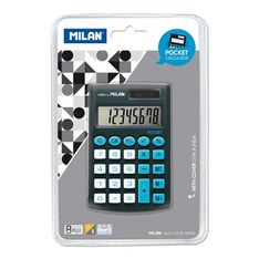 Calculadora 8 digitos pocket negra