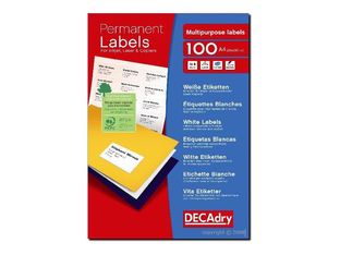 DECAdry - étiquettes multi-emploi - 1800 étiquette(s) - 63.5 x 46.6 mm