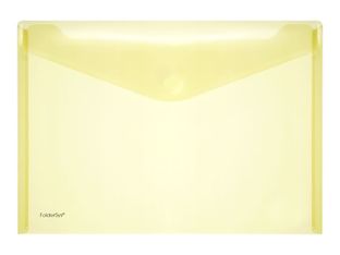 FolderSys - valisette - pour A4 - capacité : 100 feuilles - jaune, transparent