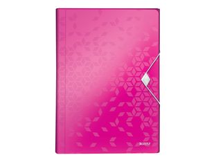 Leitz WOW - valisette - 6 positions - A4 - à onglets - rose métallique