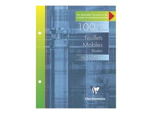Clairefontaine Metric - feuillets mobiles - 165 x 210 mm - 50 feuilles