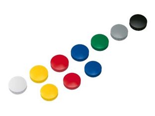 MAULsolid - Pack de 10 aimants - 2,4 cm de diamètre - couleurs assorties