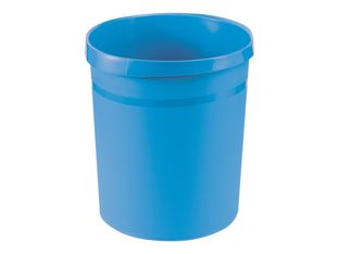HAN GRIP - corbeille à papier - 18 L - polypropylène (PP), plastique - bleu clair