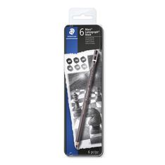 STAEDTLER Mars Lumograph 100B - Crayon - noir jet (pack de 6)