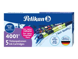 Pelikan 4001 - cartouche d'encre - bleu roi (pack de 5)