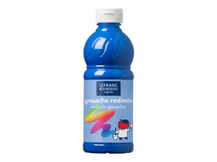 Lefranc Bourgeois Enfants Redimix - peinture - gouache - bleu primaire - 500 ml
