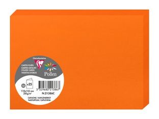 Pollen - cartes pliées en deux - 25 feuille(s) - 110 x 155 mm - 210 g/m²