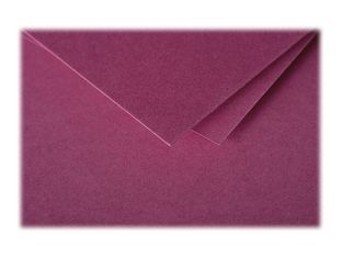 Pollen - enveloppe - 75 x 100 mm - côté ouvert - framboise - pack de 20