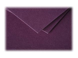 Pollen - enveloppe - 125 x 138 mm - côté ouvert - cassis - pack de 20