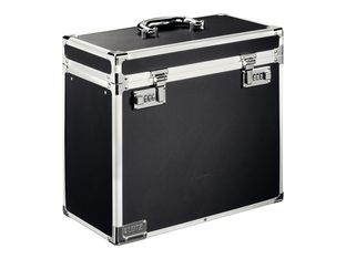 Leitz Vaultz - boîte d'archivage de dossiers suspendus - pour A4 - capacité : 15 fichiers - noir, chrome