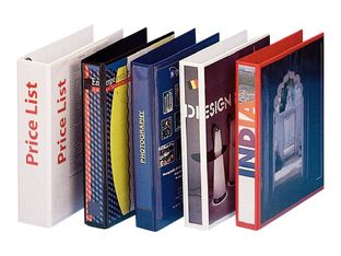 Esselte ESSENTIALS - classeur à anneaux personnalisable - pour A4 - capacité : 180 feuilles - rouge