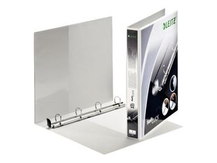 Leitz SoftClick Premium - classeur à anneaux personnalisable - pour A4 Maxi - capacité : 180 feuilles - blanc