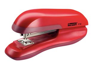 Rapid Fashion F16 - Grapadora - 20 hojas - 24/6, 26/6 - metal, plástico ABS, elastómero termoplástico (TPE) - rojo dulce