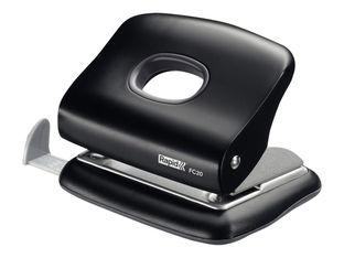 Rapid Fashion FC20 - perforateur - 20 feuilles - 2 trous - métal, plastique ABS - noir