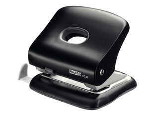 Rapid Fashion FC30 - perforateur - 30 feuilles - 2 trous - métal, plastique ABS - noir