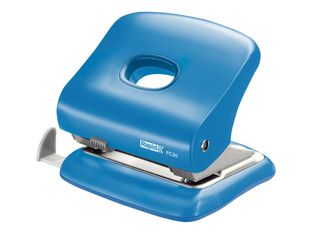 Rapid Fashion FC30 - perforateur - 30 feuilles - 2 trous - métal, plastique ABS - bleu clair