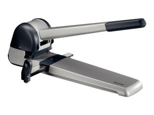 Leitz perforateur - 250 feuilles - 2 trous - aluminium moulé sous pression - argent