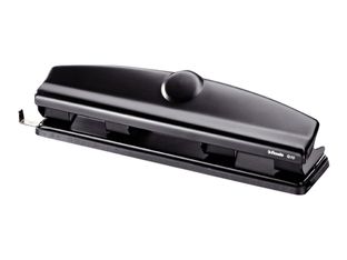 Esselte Q10 - perforateur - 10 feuilles - 4 trous - métal - noir