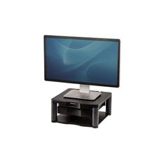 Fellowes Premium Monitor Riser Plus - Composant de montage (tiroir coulissant) - pour Écran LCD - graphite - Taille d'écran : 21"