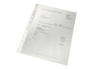 Leitz Re:cycle - pochette perforée - pour A4 - capacité : 25 feuilles - transparent