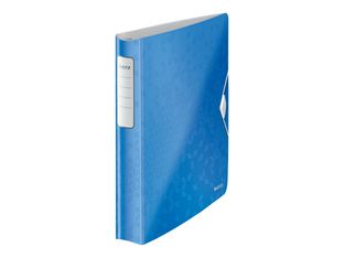 Leitz Active WOW SoftClick - classeur à anneaux - pour A4 - capacité : 280 feuilles - bleu métallique