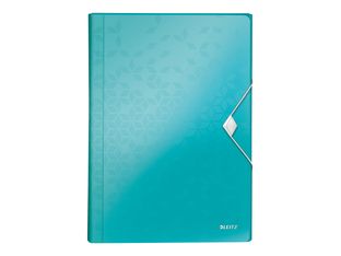 Leitz WOW - valisette - 6 positions - pour A4 - à onglets - turquoise métallisée