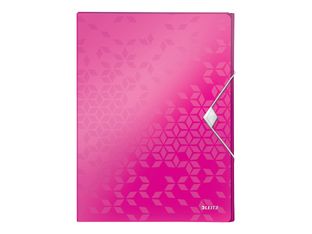 Leitz WOW - boîte de classement - pour A4 - capacité : 250 feuilles - rose métallique
