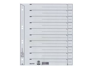 Leitz - intercalaire - 10 positions - pour A4 - gris