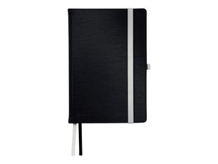 Leitz Style - Cuaderno - 80 hojas / 160 páginas - papel marfil - reglado - tapa de color negro satén