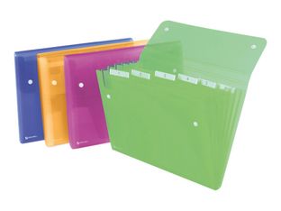 Rexel ICE - trieur à soufflet - capacité : 260 feuilles - à onglets - couleurs assorties