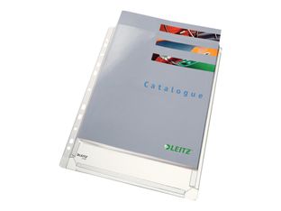 Leitz Premium - pochette perforée - pour A4 - capacité : 200 feuilles - clair (pack de 10)
