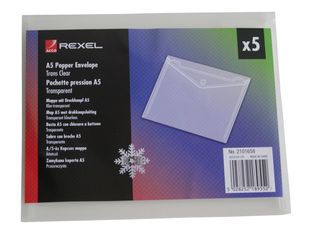 Rexel ICE Popper - valisette - pour A5 - clair (pack de 5)