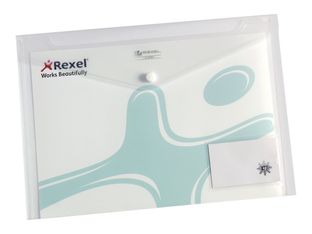 Rexel - valisette - pour A4 - capacité : 100 feuilles - clair (pack de 5)